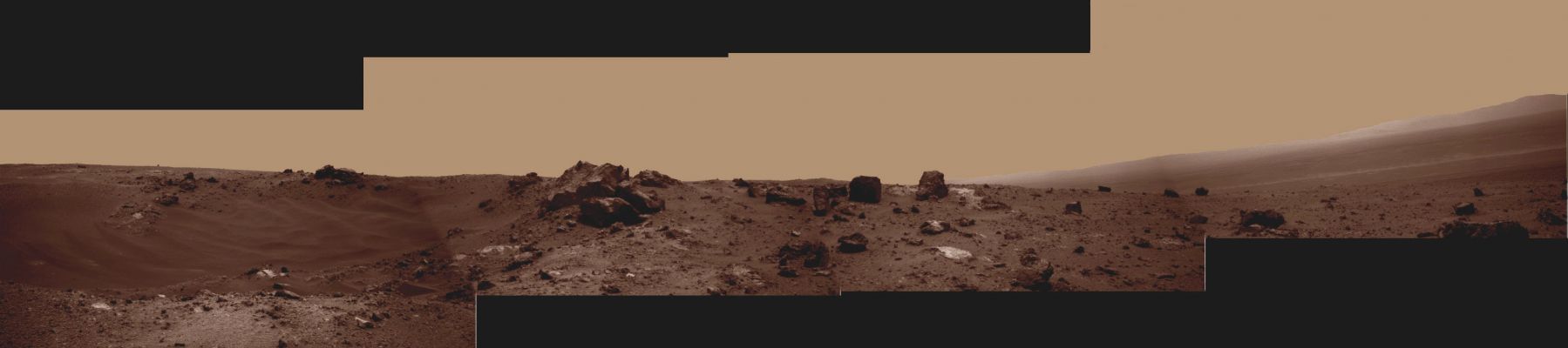 NavCam Panorama - Sol 2695 (an Image-Mosaic in RAW Natural Colors; credits for the additional process. and color.: Dr Gianluigi Barca - Lunexit Team)
nessun commento
Parole chiave: Martian Horizon - Meridiani Planum - Endeavour Crater - Skyline