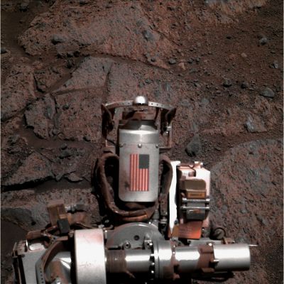 American Flag and Surface - Sol 2713 (Absolute Natural Colors; credits for the additional process. and color.: Dr Gianluigi Barca - Lunar Explorer Italia) 
nessun commento
Parole chiave: Martian Surface - Outcrop