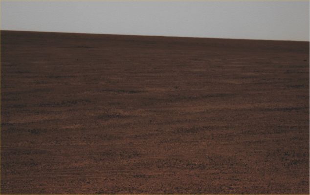 Horizon - Sol 2756 (Absolute Natural Colors; credits for the additional process. and color.: Dr Paolo C. Fienga - Lunexit Team)
nessun commento
Parole chiave: Martian Horizon - Meridiani Planum - Proximities of Endeavour Crater's Rim
