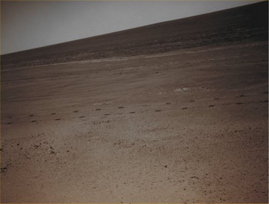 Horizon - Sol 2763 (Absolute Natural Colors; credits for the additional process. and color.: Dr Paolo C. Fienga - Lunexit Team)
nessun commento
Parole chiave: Martian Horizon - Meridiani Planum - Proximities of Endeavour Crater's Rim