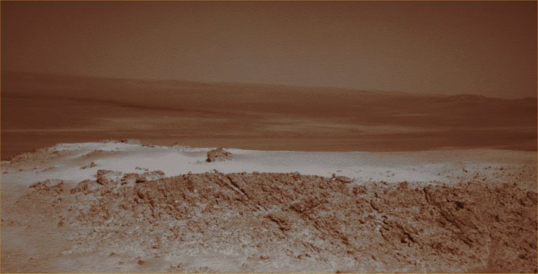 The "White Wave" - Soles 2790 (Natural Colors - Tri-Chromatic Version; credits for the additional process. and color.: Dr Paolo C. Fienga - Lunexit Team)
nessun commento
Parole chiave: Martian Surface - The "White Wave" - Proximities of Endeavour Crater Rim