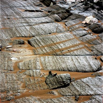 Hematite's "Dust Flows" over Endurance Rim - Sol 281 (natural colors; credits: Dr G. Barca)
nessun commento
Parole chiave: Endurance Crater - Inner Paving