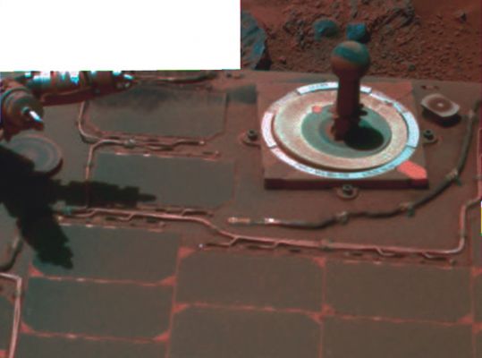Colors - Sol 2939 (Natural Colors; credits for the additional process. and color.: Elisabetta Bonora and Marco Faccin - Lunexit Team) 
nessun commento
Parole chiave: Spacecrafts - MER Opportunity - Solar Panels, Sundial and Surface