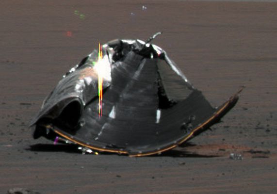 The Heat-Shield, in Technicolor - Sol 325 (possible True Colors; credits: Dr G. Barca)
nessun commento
Parole chiave: Spacecraft - MER Opportunity - Heat-Shield