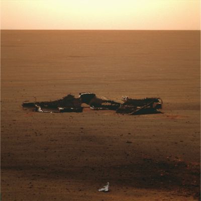 Trash! - Sol 330 (possible natural colors; credits: Dr G. Barca)
nessun commento
Parole chiave: MER Opportunity - Heat-Shield