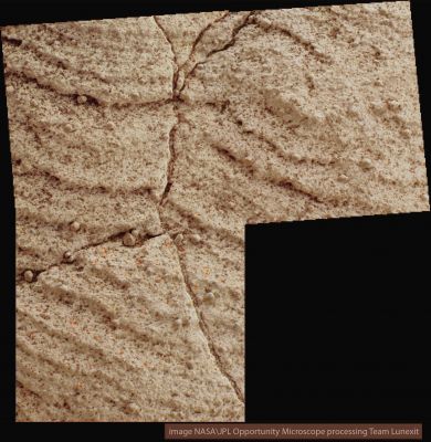 Microscopic Vision - Sol 633 (an Image-Mosaic in Natural Colors by Dr Marco Faccin - Lunexit Team)
nessun commento
Parole chiave: Microscopic Imager - Berries and Dust