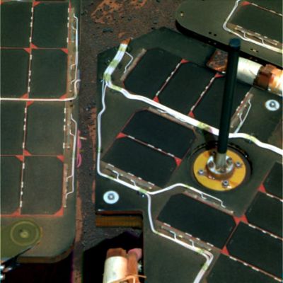 Opportunity's perfectly CLEAN Solar Panels - Sol 661 (natural colors; credits: Dr G. Barca)
nessun commento
Parole chiave: MER Opportunity - Solar Panels and soil