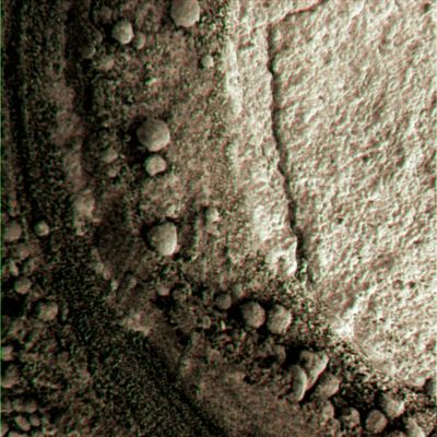 Berries and "Greenish" Dust - Sol 806 (Superdefinition + natural - but enhanced - colors; credits: Dr G. Barca)
nessun commento
Parole chiave: Microscopic Imager - Berries