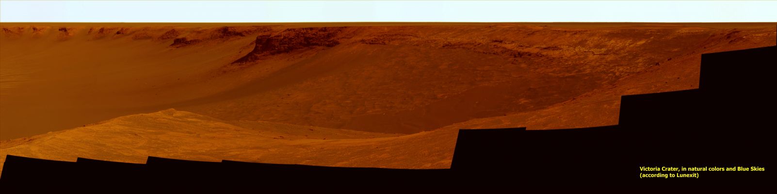 Victoria Crater (2) - Sol 970 (natural colors and blue skies)
nessun commento
Parole chiave: Victoria Crater