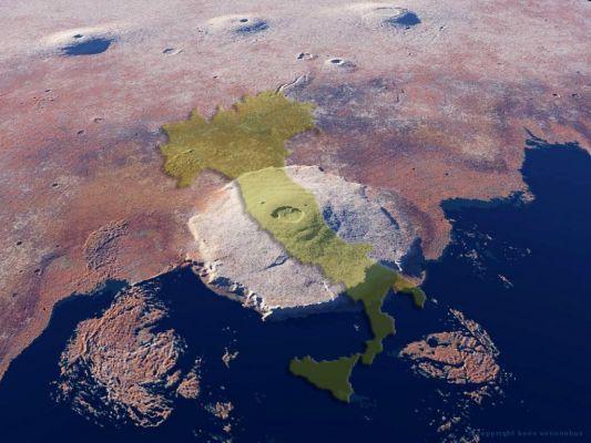 Olympus Mons and Italy: an interesting comparison
Dal nostro Caro Amico e Partner, Lorenzo Leone, una simpatica comparazione fra la nostra Penisola ed il Monte Olympus: da osservare, per riflettere e per ricordarci quanto siamo piccoli...
Parole chiave: Drawings