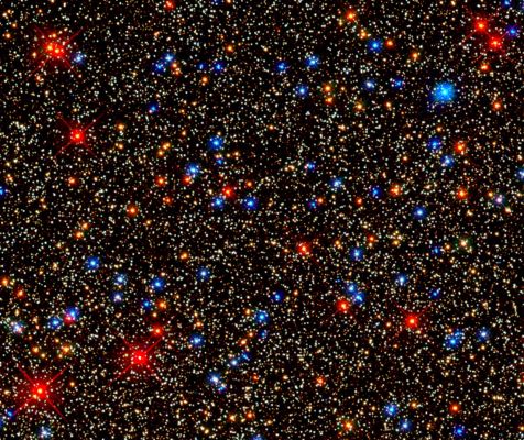 The Center of Omega Centauri
"...Feliciter sapit qui periculo alieno sapit..."

(Binder)

"...Realmente saggio è colui che apprende dall'esperienza altrui..." (trad. libera)
Parole chiave: From Space Images - Hubble Space Telescope (HST)