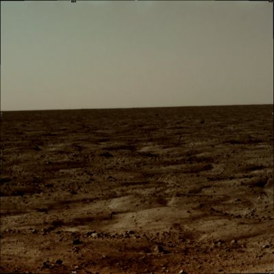 Vastitas Borealis - Sol 1 (Natural Colors + MULTISPECTRUM; credits: Lunexit)
Caption NASA:" This flat horizon stretches across the Red Planet as seen by the Phoenix Spacecraft after yesterday's landing on Mars. Touching down shortly after 7:30 pm Eastern Time, Phoenix made the first successful soft landing on Mars, using rockets to control its final speed, since the Viking landers in 1976. Launched in August of 2007, Phoenix has now made the northernmost landing and is intended to explore the Martian arctic's potentially ice-rich soil. 
The lander has returned images and data initially indicating that it is in excellent shape after a nearly flawless descent. News updates will be available throughout the day".
Parole chiave: Martian Horizon - Vastitas Borealis