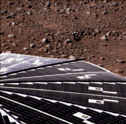 Solar Panels and surroundings - Sol 17 (Natural Colors; credits: Dr G. Barca)
nessun commento
Parole chiave: Spacecraft - Phoenix Lander - Solar Panel and Surroundings