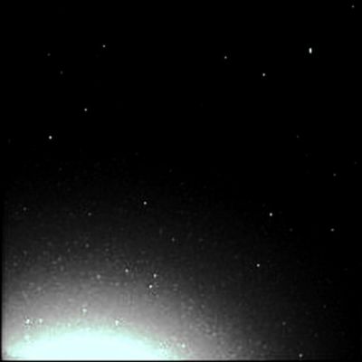 Starry Night over Phoenix - Sol 19 (MULTISPECTRUM; credits: Lunexit)
Cielo stellato su Phoenix (con moltissimi image-artifacts) in questa comunque suggestiva immagine ottenuta alle ore 05:20 MLT, guardando ad una altezza di circa 38° sull'orizzonte di Vastitas.
Parole chiave: Martian Sky