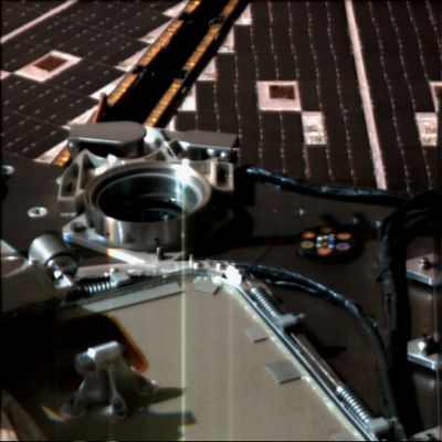 Solar Panels, Color Wheel, Cables and various Circuits - Sol 39 (natural colors; credits: Dr G. Barca)
nessun commento
Parole chiave: Spacecraft - Phoenix Lander - Solar Panels, Cables and other Circuits