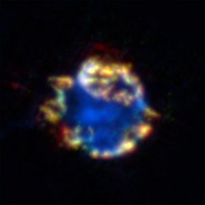 Cassiopeia A
"...A parte poche eccezioni, al mondo tutti, uomini e animali, lavorano con tutte le forze, con ogni sforzo, dal mattino alla sera, solo per continuare ad esistere: e non vale assolutamente la pena di continuare ad esistere; inoltre dopo un certo tempo tutti finiscono. 
È un affare che non copre le spese..."

Arthur Schopenhauer 
Parole chiave: From Space Images - Spitzer Images