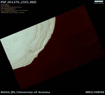 Ice Patch or Frozen Lake? (Natural Colors; credits: Dr Paolo C. Fienga - Lunexit Team)
nessun commento
Parole chiave: Mars from orbit - Vastitas Borealis Region