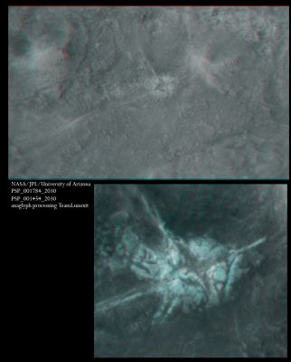 Martian Crossway (Hi-Def-3D; credits for the additional process.: Dr Marco Faccin - Lunexit Team)
nessun commento
Parole chiave: Mars from orbit - Controversial Surface Feature