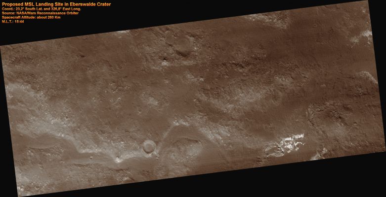 Proposed MSL Site in Eberswalde Crater
nessun commento
Parole chiave: Mars from orbit - Craters - Eberswalde