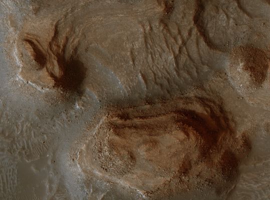 Rocky Mesas in Nilosyrtis Mensae (EDM - Absolute Natural Colors; credits for the additional process. and color.: Dr Paolo C. Fienga - Lunexit Team)
Parole chiave: Mars from orbit - Mesas - Nilosyrtis Mensae Region