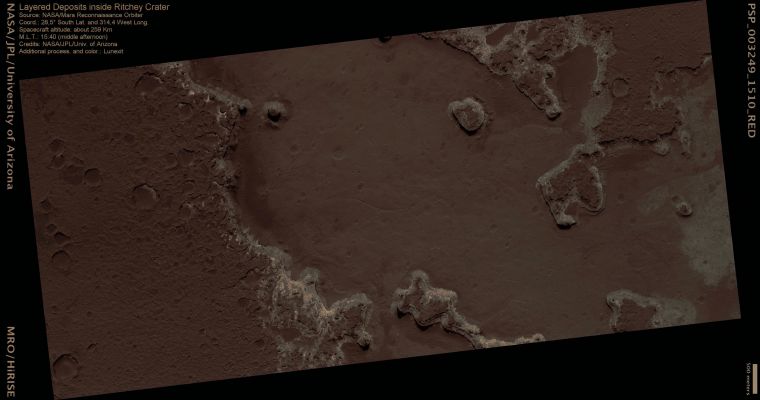 Mineral Diversity inside Ritchey Crater (CTX Frame - Absolute Natural Colors; credits for the additional process. and color.: Dr Paolo C. Fienga - Lunexit Team)
nessun commento
Parole chiave: Mars from orbit - Craters - Ritchey Crater