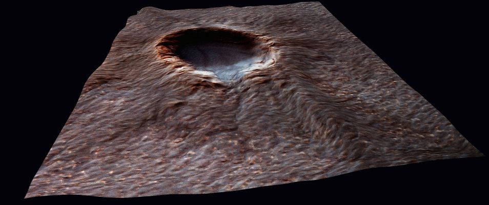 Signs of Fluids' Erosion (Perspective View; credits: Dr M. Faccin)
nessun commento
Parole chiave: Mars from orbit - Craters - Unnamed Crater near the South Pole
