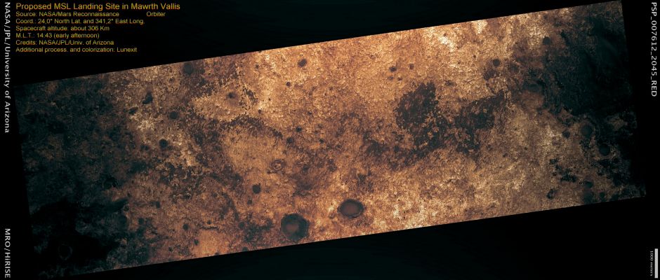 Proposed MSL Landing Site in Mawrth Vallis (MULTISPECTRUM; credits: Lunexit)
nessun commento
Parole chiave: Mars from orbit - Mawrth Vallis