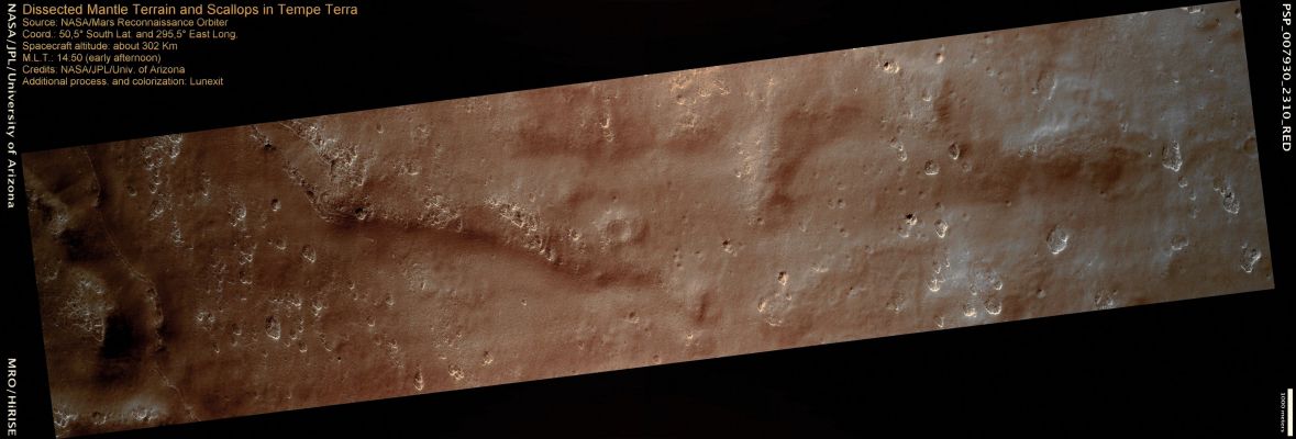 Features of Tempe Terra (Absolute Natural Colors; credits for the additional process. and color.: Dr Paolo C. Fienga - Lunexit Team)
nessun commento
Parole chiave: Mars from orbit - Tempe Terra Region