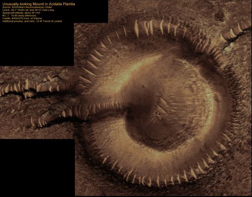 Do You Remember "GENESIS"?!? - Mounds in Acidalia Planitia (natural colors; credits: Dr M. Faccin & Lunexit)
nessun commento
Parole chiave: Mars from orbit - Acidalia Planitia Region