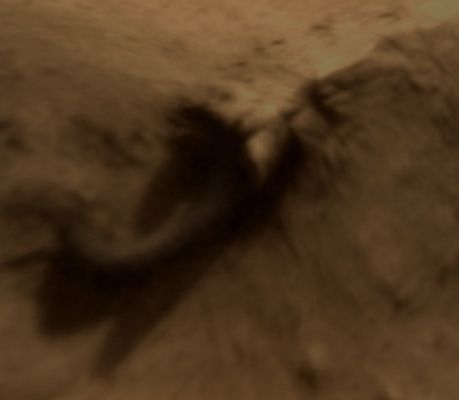 Worm-like Indigenous Lifeform? (Enhanced Natural Colors; credits for the additional process. and color.: Dr Paolo C. Fienga - Lunexit Team) 
nessun commento
Parole chiave: Mars from orbit - Extremely Controversial Surface Feature