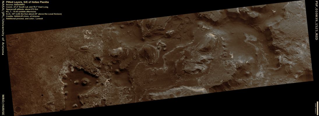Pitted Layers, N/E of Hellas Planitia Region (Natural Colors;: credits: Lunexit)
nessun commento
Parole chiave: Mars from orbit - Layers