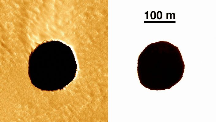 Canditate Cavern Entrance (extra-detail mgnf)
nessun commento
Parole chiave: Mars from orbit - Candidate Cavern Entrance - Controversial