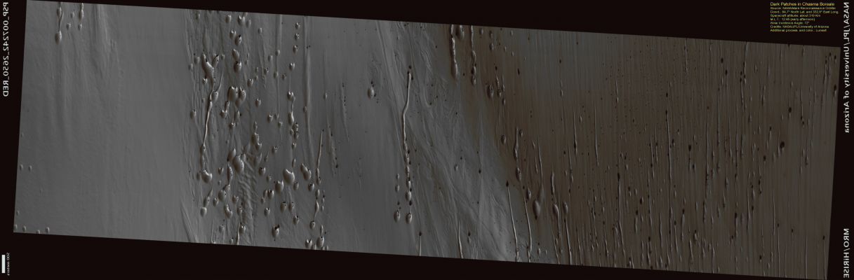 Chasma Boreale (natural colors; credits: Lunexit)
nessun commento
Parole chiave: Mars from orbit - North Polar Regions - Chasma Boreale