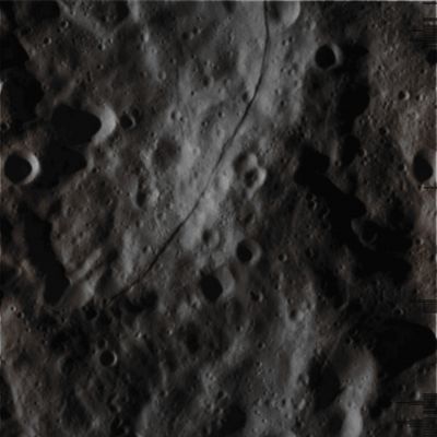 Farewell to Rhea (Absolute Natural Colors; credits for the additional process. and color.: Dr Paolo C. Fienga/Lunar Explorer Italia/Italian Planetary Foundation)
On its fourth and final targeted Fly-By of Rhea, the NASA - Cassini Spacecraft provided, among others, this stunning view its ancient, tormented and heavily cratered Surface. Billions of years of impacts, in fact, have sculpted Rhea's Surface into the form we see today and, with a diameter of approx. 950 miles (such as about 1528,8 Km), Rhea is the second-largest moon of Saturn. 
Scientists are still trying to understand some of the curious Surface Features visible in this image, including a curving, narrow Fracture, or Graben, which is a Block of Ground lower than its surroundings and bordered by Cliffs on both sides. This Feature looks remarkably recent, since it cuts most of the Impact Craters that it crosses, with only a few (and small) Impact Craters superimposed. 

This view was taken - using the filters CL1 and CL2 - on March 9, 2013, at a distance of approximately 1.727 miles (such as about 2.779,33 Km) from the Surface of Rhea. 

This frame (which is an Original NASA - Cassini Spacecraft b/w image identified by the serial n. IMG004754-br500) has been additionally processed, contrast enhanced, and then colorized in Absolute Natural Colors (such as the colors that a human eye would actually perceive if someone were onboard the NASA - Cassini Spacecraft and then looked down, towards the Surface of the Saturnian moon Rhea), by using an original technique created - and, in time, dramatically improved - by the Lunar Explorer Italia Team. Different colors, as well as different shades of the same color, mean, among others, the existence of different Elements present on the Surface of Rhea, each having a different Albedo (---> Reflectivity) and Chemical Composition.

Note: it is possible (but we, as IPF, have no way to be one-hundred-percent sure of such a circumstance), that the actual luminosity of the Surface of Rhea - as it is presented in this image - would appear, to an average human eye, way lower than it has been shown (or, better yet: interpreted) here.
Parole chiave: Saturnian Moons - Rhea