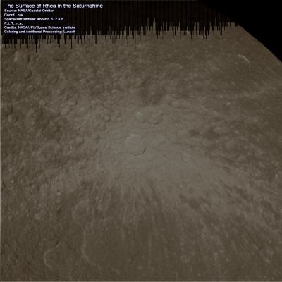 The "Big White Splat" of Rhea in the Saturnshine (natural coloring and processing by Lunexit)
nessun commento
Parole chiave: Saturn's Moons - Rhea