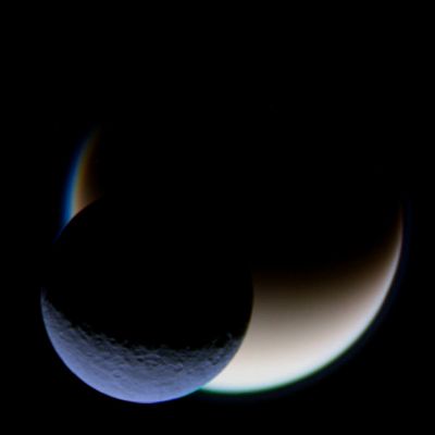 Rhea and Titan (NIR View; credits: Dr M. Faccin)
...Una "Visione" davvero splendida, da lasciare con il fiato sospeso...
Parole chiave: Saturn's Moon - Rhea and Titan