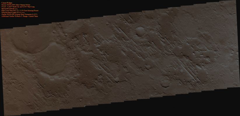 Ridges (Natural Colors; credits for the additional process. and color.: Dr Paolo C. Fienga - Lunexit Team)
nessun commento
Parole chiave: Mars from orbit - Ridges - Meridiani Planum