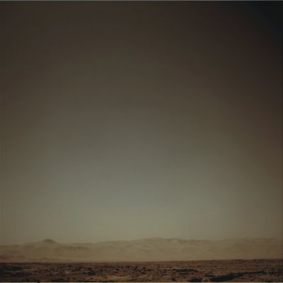 Horizon and Sky at Gale - Sol 59 (Absolute Natural Colors; credits for the additional process. and color.: Dr Paolo C. Fienga/Lunar Explorer Italia/Italian Planetary Foundation) 
Frame taken at 12:15:15 Mars Local Solar Time
Parole chiave: Martian Horizon - Gale Crater - Inner Rim and Sky