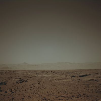 Horizon and Sky at Gale - Sol 60 (Absolute Natural Colors; credits for the additional process. and color.: Dr Paolo C. Fienga/Lunar Explorer Italia/Italian Planetary Foundation) 
Frame taken at 11:35:41 Mars Local Solar Time
Parole chiave: Martian Horizon - Gale Crater - Surface, Inner Rim and Sky