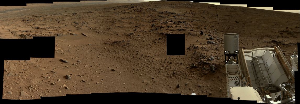 Curiosity, the Surface and the Distant Horizon of Gale Crater - Sol 118 (An Image-Mosaic in Calibrated Natural Colors; credits for the additional process. and color.: Dr Gianluigi Barca/Lunar Explorer Italia/Italian Planetary Foundation) 
nessun commento
Parole chiave: Spacecrafts - MER Curiosity and Surface