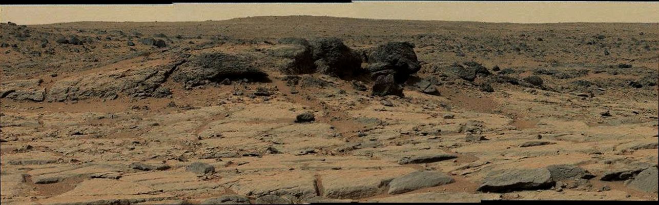 Features of Yellowknife Bay - Sol 127 (an Image-Mosaic in Calibrated Natural Colors; credits for the additional process. and color.: Dr Gianluigi Barca/Lunar Explorer Italia/Italian Planetary Foundation)
nessun commento
Parole chiave: Martian Surface - Rocky Outcrop - Proximities of Yellowknife Bay