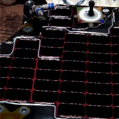 Spirit's EXTREMELY CLEAN Solar Panels - Sol 14 (True Colors; credits for the additional process. and color.: Dr Gianluigi Barca - Lunexit Team)
nessun commento
Parole chiave: Spacecrafts - MER Spirit - Solar Panels and Surface