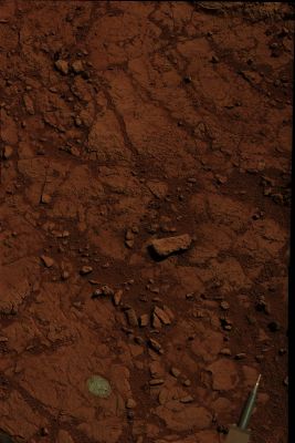 Spherules, Pebbles and "Cleansing" on the Surface of Gale Crater - Sol 151 (an Image-Mosaic in Darkened Natural Colors; credits for the additional process. and color.: Dr Gianluigi Barca/Lunar Explorer Italia/Italian Planetary Foundation)
nessun commento
Parole chiave: Martian Surface - Gale Crater - The "Mark" and Pebbles
