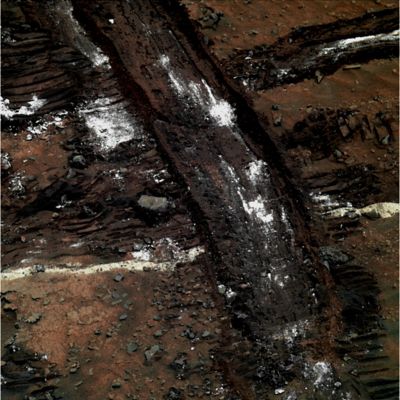 Criss-Crossing Rover Tracks - Sol 1064 (Enhanced Possible True Colors; credits: Dr G. Barca)
nessun commento
Parole chiave: Martian Surface - Rover Tracks, Blue Pebbles and Sulphates