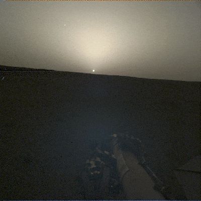 Sunset - Sol 1198 (GIF-Movie)
nessun commento
Parole chiave: Martian Surface and Sky