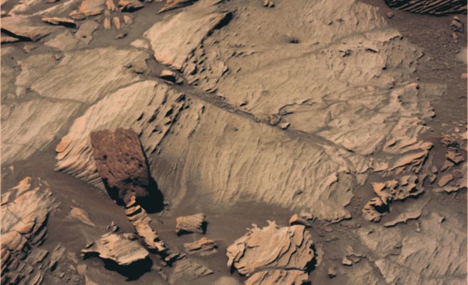 Close look at "Home Plate" - Sol 1214 (natural colors + MULTISPECTRUM; credits: Dr Gianluigi Barca & Lunexit)
nessun commento
Parole chiave: Martian Surface - Paving and unusual-looking rocks near Home Plate