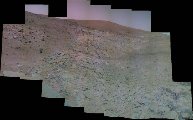 Martian Badlands - Soles 1413 up to 1428 (an Image-Mosaic in False Colors; credits for the additional process. and color.: Elisabetta Bonora - Lunexit Team)
nessun commento
Parole chiave: Mars Panorama - Gusev Crater - Winter Haven, Season 6