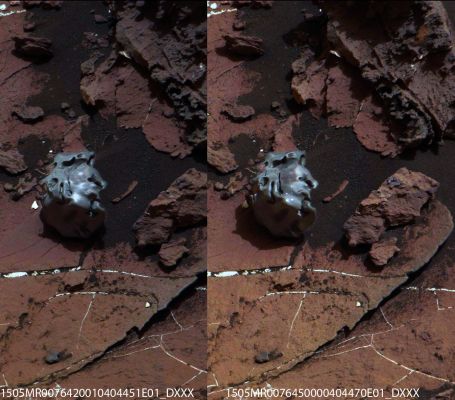 Iron? - Sol 1505 (Credits: Dr Marco Faccin and Elisabetta Bonora)
So? What are we looking at?!?
Parole chiave: Martian Surface