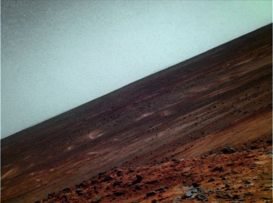Horizon - Sol 1559 (Superdefinition + MULTISPECTRUM; credits: Dr M. Faccin & Lunexit)
nessun commento
Parole chiave: Martian Horizon - The Plain of Gusev Crater