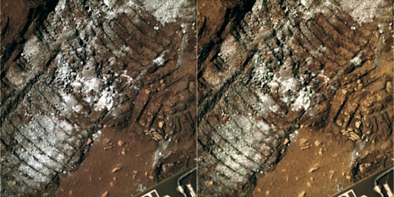 The True Colors of Mars: nuances - Sol 180 (credits: Dr M. Faccin)
nessun commento
Parole chiave: Martian Surface - Rover Tracks and Salt